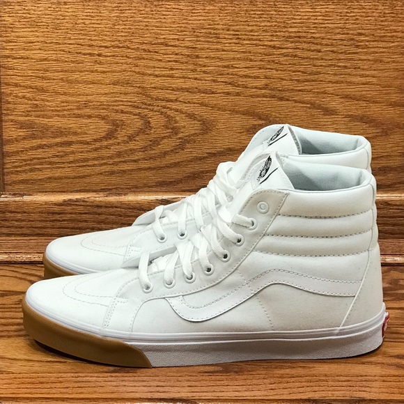 Vans Sk8 Hi Reissue Gum Bumper True White Shoes* - Picture 2 of 7
